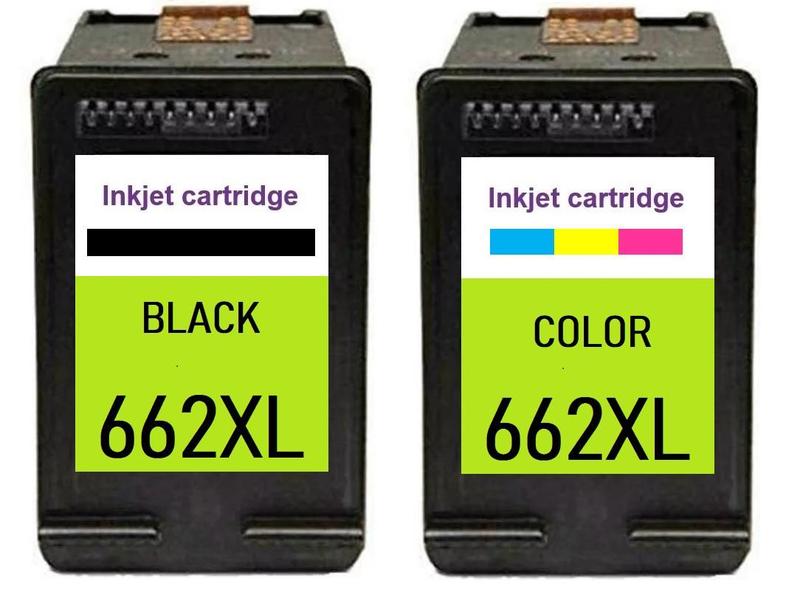 Imagem de Cartucho  Compatível  662xl 662 Preto 15ml + Colorido Deskjet 2515 2516 3515