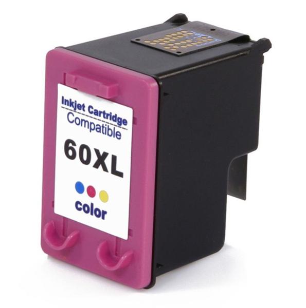 Cartucho compatível com hp 60 colorido xl 12.5 ml microjet - colortek Imagem de Cartucho compatível com hp 60 colorido xl 12.5 ml microjet - colortek
