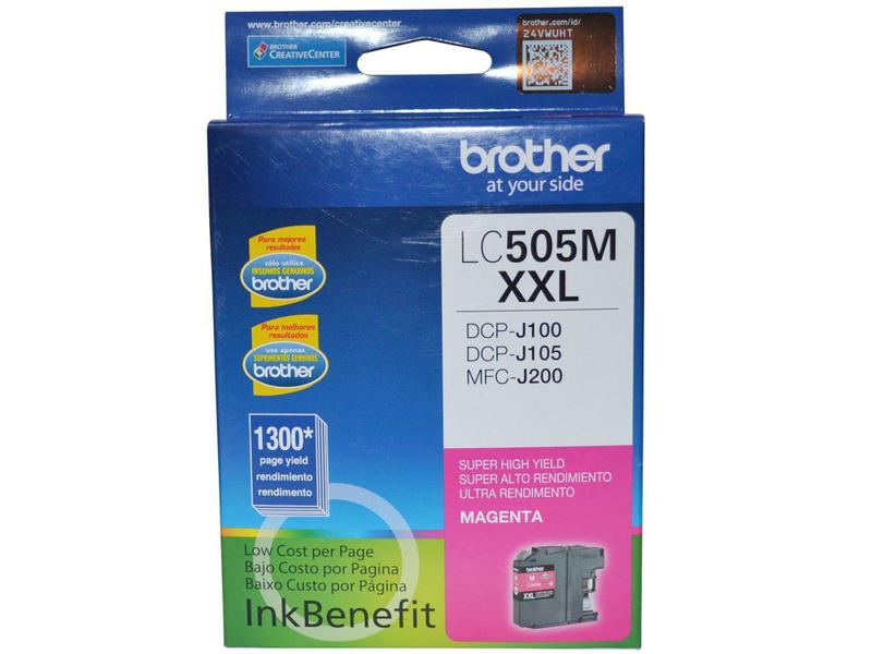 Cartucho de Tinta Brother Magenta - LC505M Imagem de Cartucho de Tinta Brother Magenta - LC505M