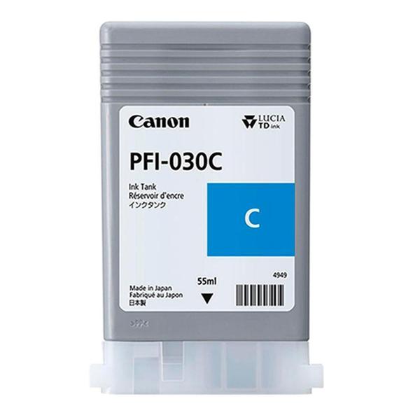 Cartucho de Tinta Canon Ink Tank PFI-030C, Azul - 3490C001AA Imagem de Cartucho de Tinta Canon Ink Tank PFI-030C, Azul - 3490C001AA