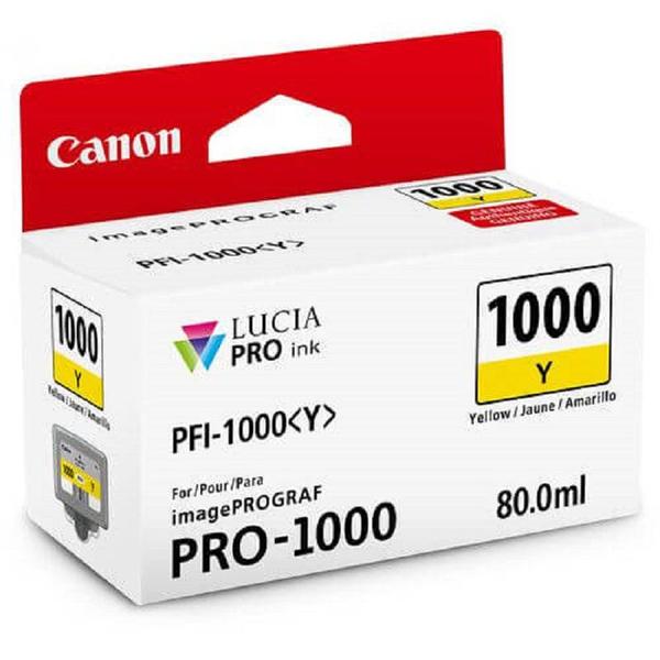 Imagem de Cartucho de Tinta Canon PFI 1000 Y Amarelo 80ml