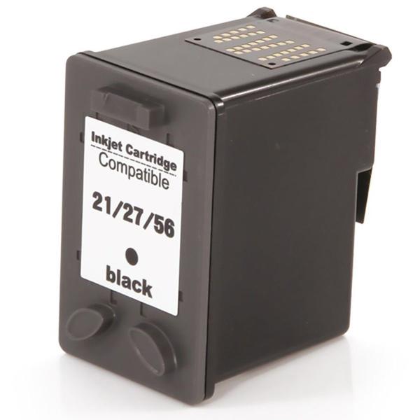 Cartucho de Tinta Compatível com 21 27 56 para F4180 F380 J3680 D2360 D2460 3910 3920 3930 D1455 D1360 Preto 18ml - Microjet Imagem de Cartucho de Tinta Compatível com 21 27 56 para F4180 F380 J3680 D2360 D2460 3910 3920 3930 D1455 D1360 Preto 18ml