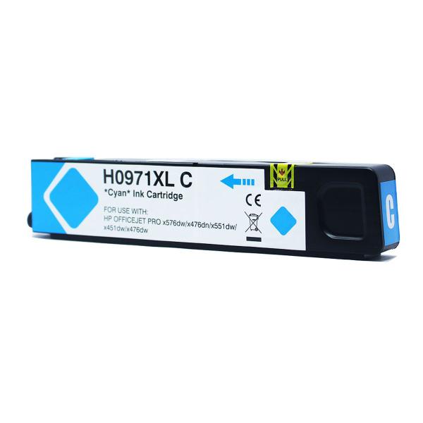Cartucho de Tinta Compativel Uso Com Hp 971xl CN626AM Ciano 120ml - Byqualy Imagem de Cartucho de Tinta Compativel Uso Com Hp 971xl CN626AM Ciano 120ml