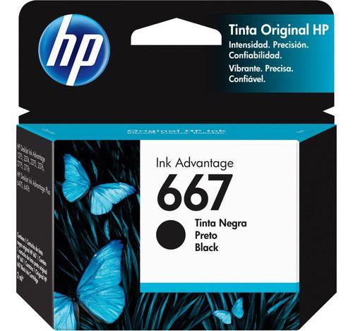 Imagem de Cartucho De Tinta Hp 667 Cor Preto Do 2 Ml