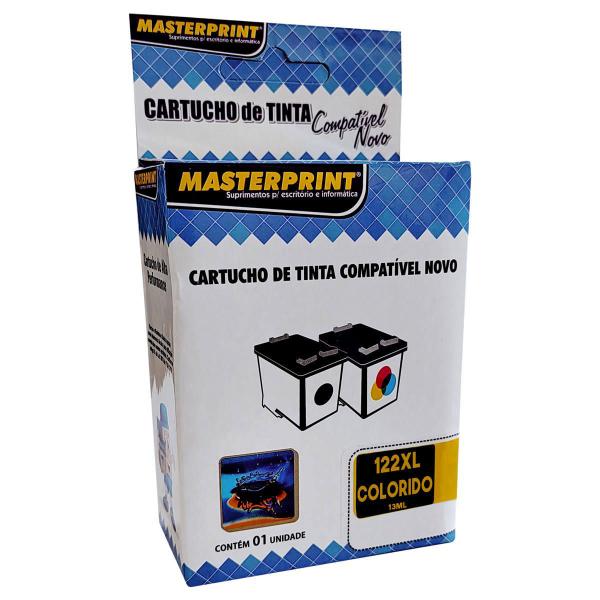 Cartucho de Tinta Masterprint Compatível com 122xl 122 para Deskjet J110a J210a 2050 J510a 3050 J610a Colorido 13ml Imagem de Cartucho de Tinta Masterprint Compatível com 122xl 122 para Deskjet J110a J210a 2050 J510a 3050 J610a Colorido 13ml