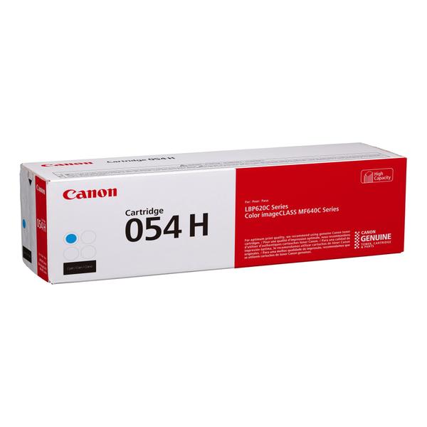Cartucho de toner Canon 054 ciano de alta capacidade, 1 pacote Imagem de Cartucho de toner Canon 054 ciano de alta capacidade, 1 pacote