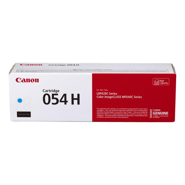 Cartucho de toner Canon 054 ciano de alta capacidade, 1 pacote Imagem de Cartucho de toner Canon 054 ciano de alta capacidade, 1 pacote