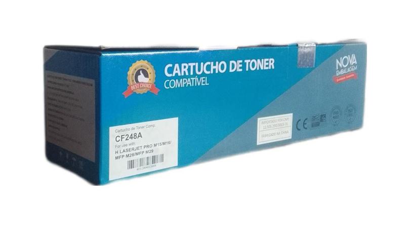 Cartucho de toner cf248a 1k preto marca best choice - 1 unidade Imagem de Cartucho de toner cf248a 1k preto marca best choice - 1 unidade