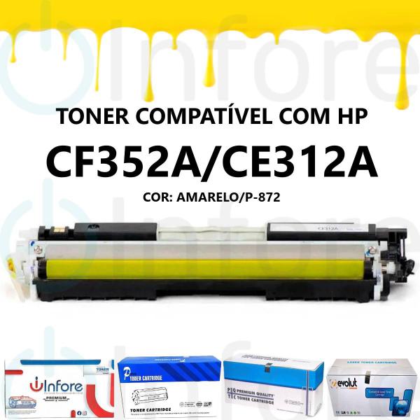 Imagem de Cartucho de Toner Cf321a Cf352a Amarelo p/ M176N M177FW Cp1020 Cp1020 M175 M175a M275 Cp1025nw