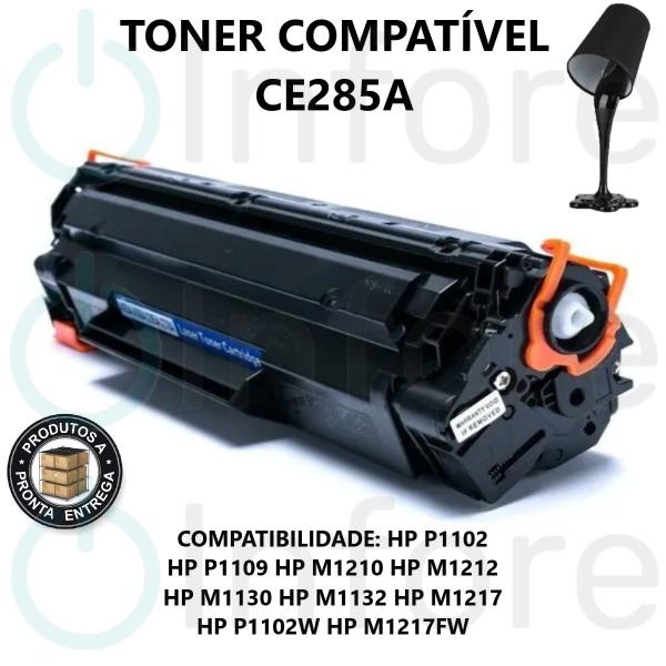 Imagem de Cartucho de Toner Compatível CE285a Cb435a Cb436a Universal Para P1102w P1102