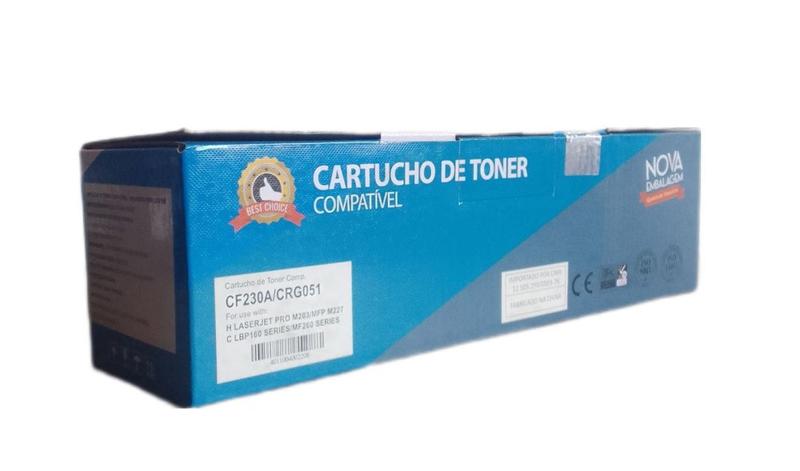 Imagem de Cartucho de toner compatível cr230a/crg051 1.6k preto marca best choice  - 1 unidade