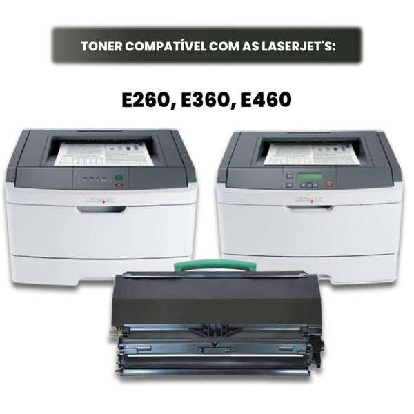 Imagem de Cartucho De Toner Lexmark E260a11l E260 E360 E460 Original