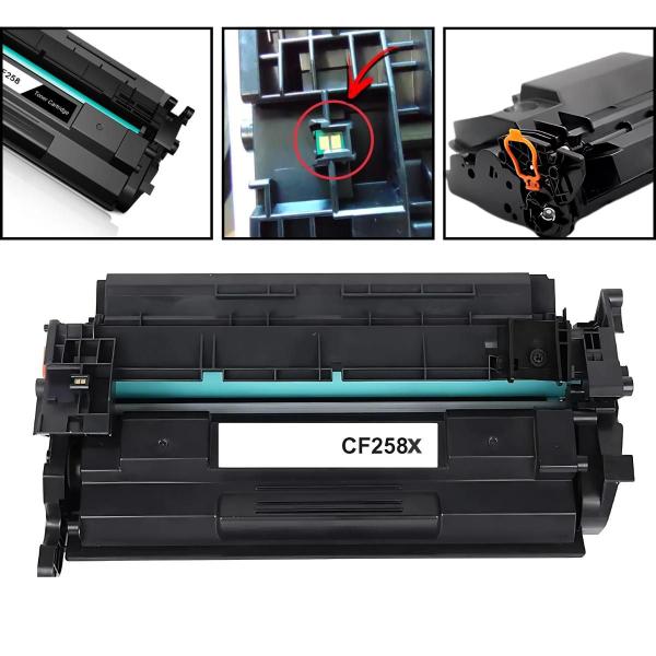 Imagem de Cartucho de Toner M428fdw M404dw M428dw M404n Compatível CF258X cf258 Cf258X COM CHIP 58X - COM CHIP