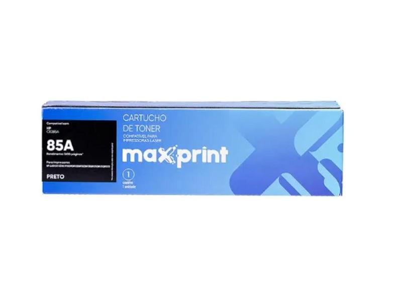 Cartucho de toner Maxprint 85A Compatível com HP Imagem de Cartucho de toner Maxprint 85A Compatível com HP