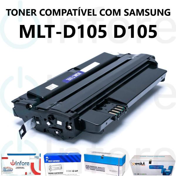 Imagem de Cartucho de Toner MLT-D105L D105 p/ Impressora ML1910 ML1915 ML2525 ML2580 SCX4600 SCX4623 CF650P