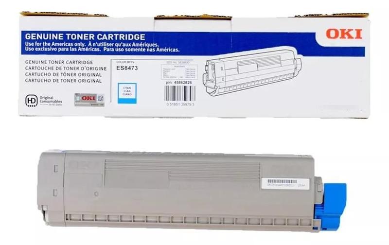 Cartucho de Toner Okidata Es8473 Cian * Imagem de Cartucho de Toner Okidata Es8473 Cian *