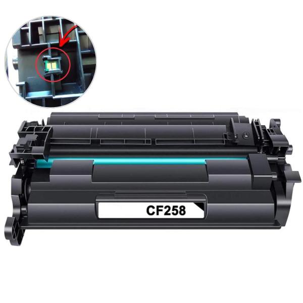 Imagem de Cartucho de Toner P/ M428fdw M404dw M428dw M404n Compatível CF258X cf258 Cf258X COM CHIP 58X - COM CHIP