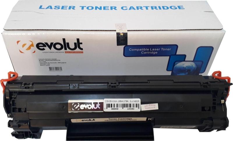 Imagem de Cartucho De Toner  para P1102w P1102 Ce285a 85 M1132 285a cb435a 35a cb436a 36a ce278a 78a rendimento de 2000 FLS Compatível Evolut