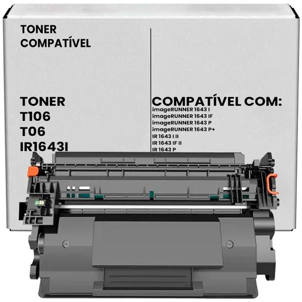 Imagem de Cartucho de Toner T06, T106 compatível para Canon IR 1643 IF