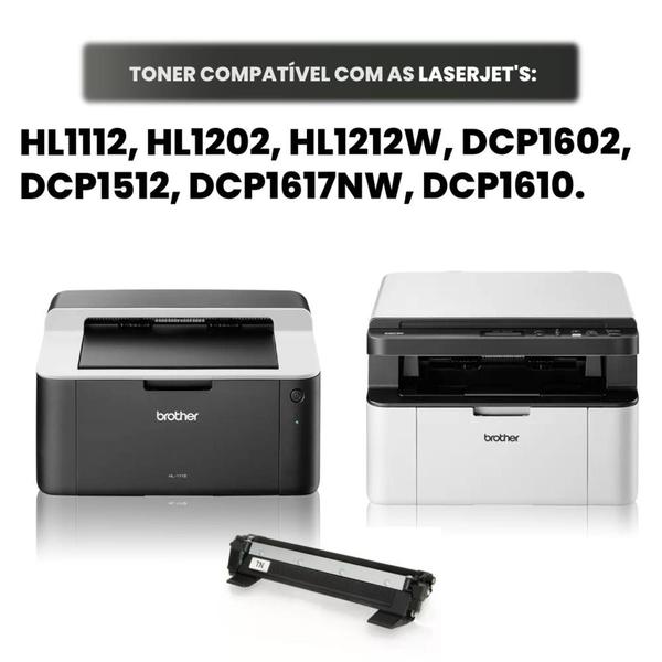 Imagem de Cartucho de Toner TN1060 Compatível para impressora Brother DCP-1617 1K