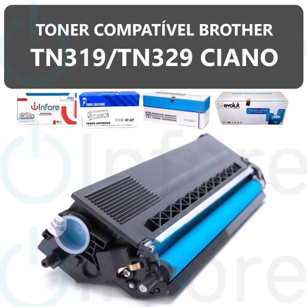 Imagem de Cartucho de Toner TN329 TN319 Ciano para  HLL8350CDW MFC9970CDW MFC9560CDW HL4140CN Compatível