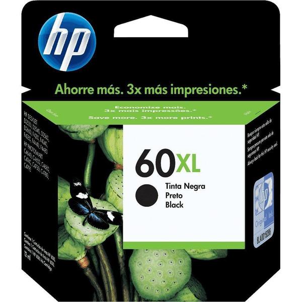 Imagem de Cartucho Genuino 60xl Black Cc641wb D1660 D2560 F4580 F4280 C4680 C4780 13,5ml