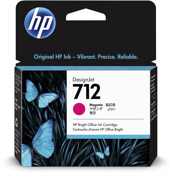 Imagem de Cartucho HP 3ED68A nº 712 magenta 29ml  HP