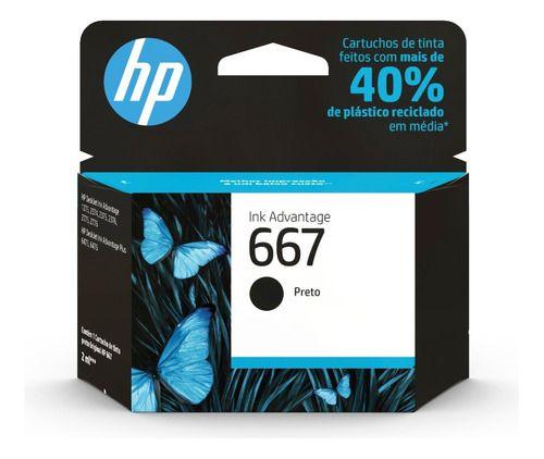 Imagem de Cartucho Hp 667 Preto Original - 1200 2300 2700