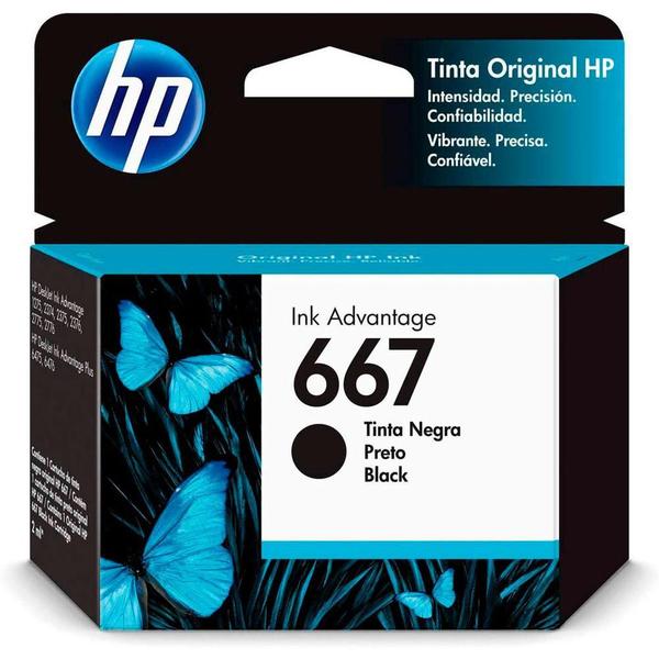 Imagem de Cartucho HP 667 Preto Original 3YM79AL