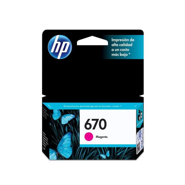 Imagem de Cartucho HP 670 magenta CZ115AB