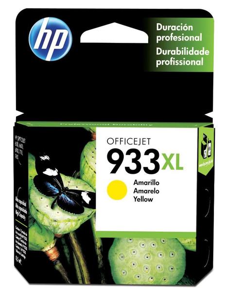 Imagem de Cartucho HP 933XL Amarelo Original (CN056AL) Para HP Officejet 7110