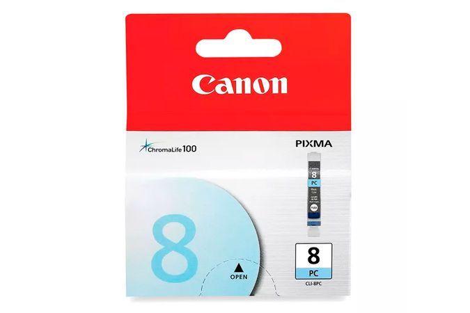 Imagem de Cartucho Original Canon Cli 8 Cli8 Cli8PC Foto Cyan Pro9000 iP4500 13ml