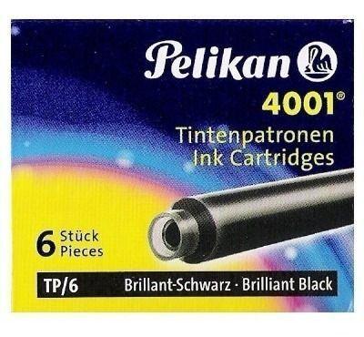 Imagem de Cartucho Para Caneta Tinteiro Preto Pelikan 4001 Tp/6