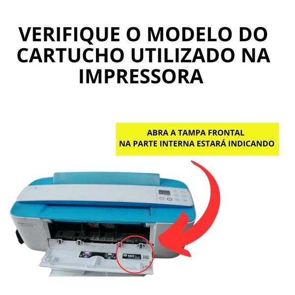 Imagem de Cartucho Para HP 122 XL Preto 14ml Recarregável