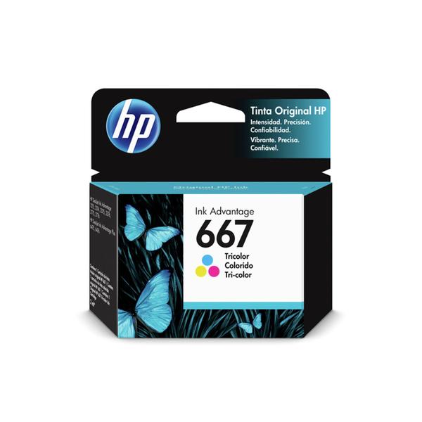 Cartucho Tinta HP 667 Colorido - 3YM78AB - HEWLETT-PACKARD Imagem de Cartucho Tinta HP 667 Colorido - 3YM78AB