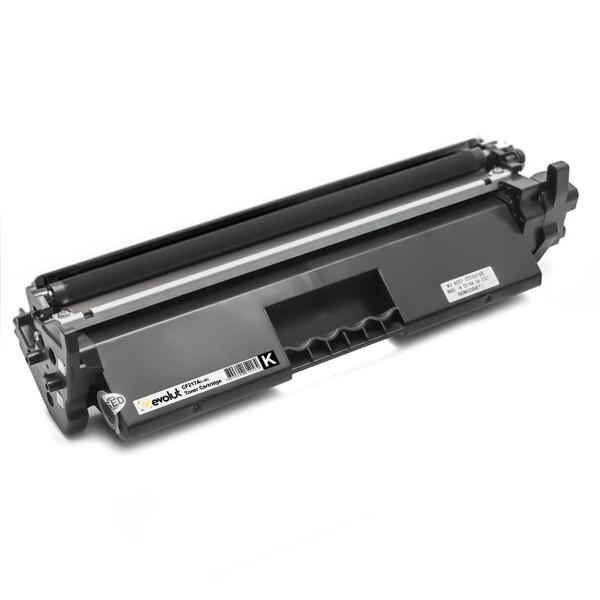 Imagem de Cartucho Toner 17A CF217A Compatível Sem Chip Preto Até 1.600págs Evolut Para Laser M130 M130A M130FN M102 M102A M102W