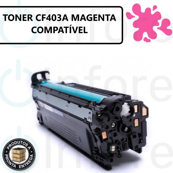 Imagem de Cartucho Toner Cf403a 403a 201a Compatível M252dw M277dw M252 M277 Magenta