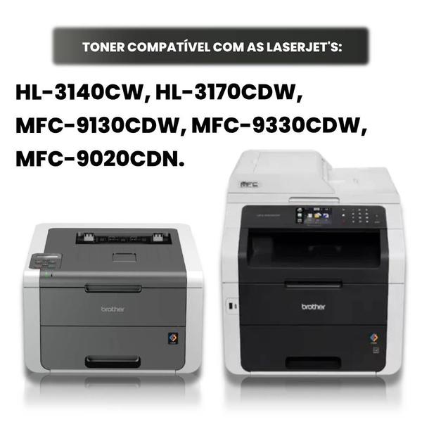 Imagem de Cartucho Toner Compativel Hl-3140 Mfc-9330 Mfc Tn221 Amarelo Hl3140 Hl3170 Dcp9020 Mfc9130 Mfc9330