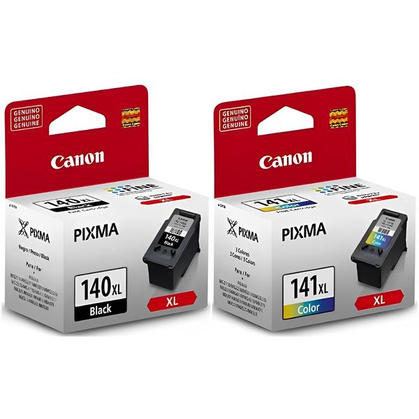 Imagem de Cartuchos Canon Pg 140XL + Cl 141XL Originais Mg3510 Mg3210