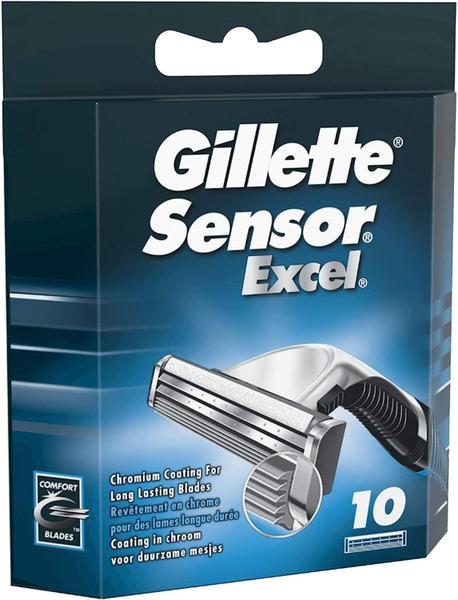 Imagem de Cartuchos de barbear Gillette Sensor Excel para homens x10