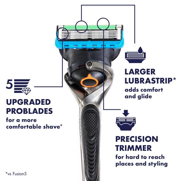 Imagem de Cartuchos Power Fusion Proglide 4x - Para um barbear suave e rente