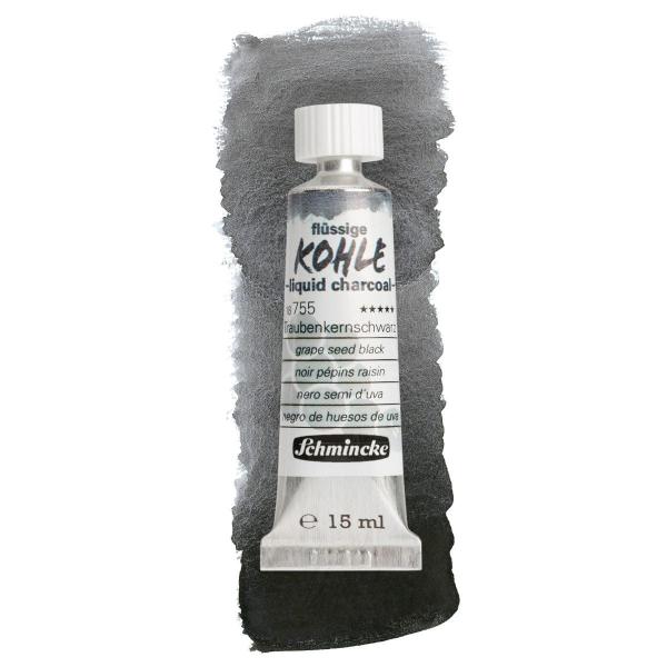 Imagem de Carvão Líquido Grape Seed Black Kohle Schmincke 15ml