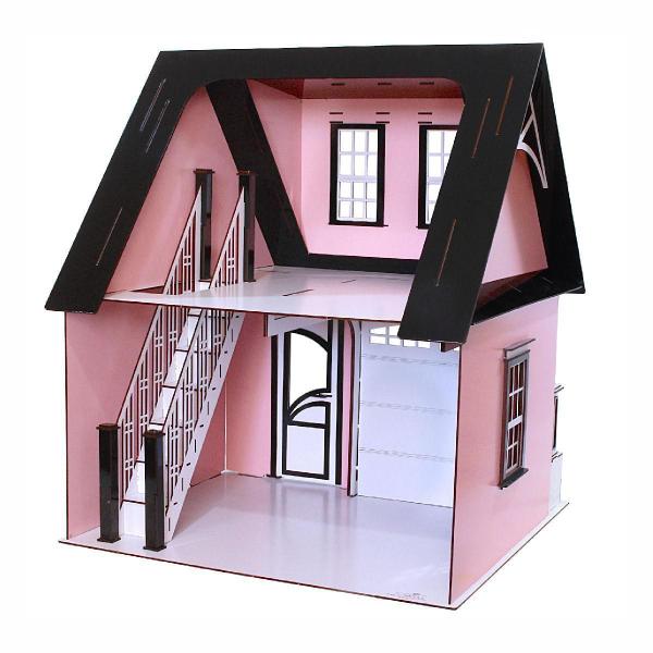 Imagem de Casa Bonecas Escala Barbie Com Garagem Milla Princesa Darama