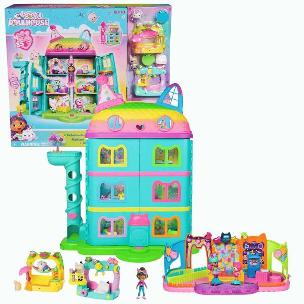 Imagem de Casa com 6 Quartos Deluxe com Acessórios Gabby's Dollhouse