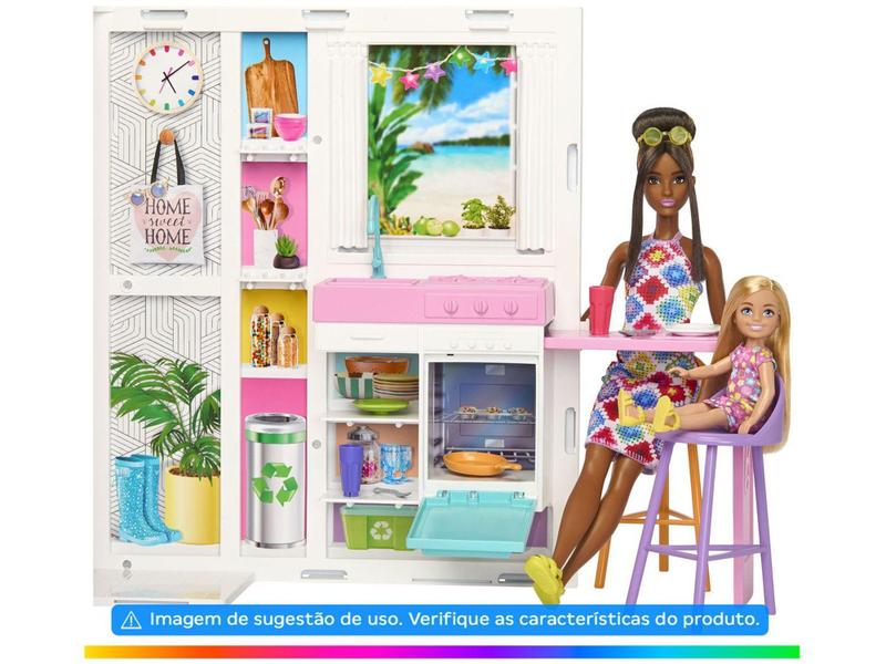 Imagem de Casa da Barbie Casa de Bonecas Glam  - com Acessórios 43,2cm Mattel