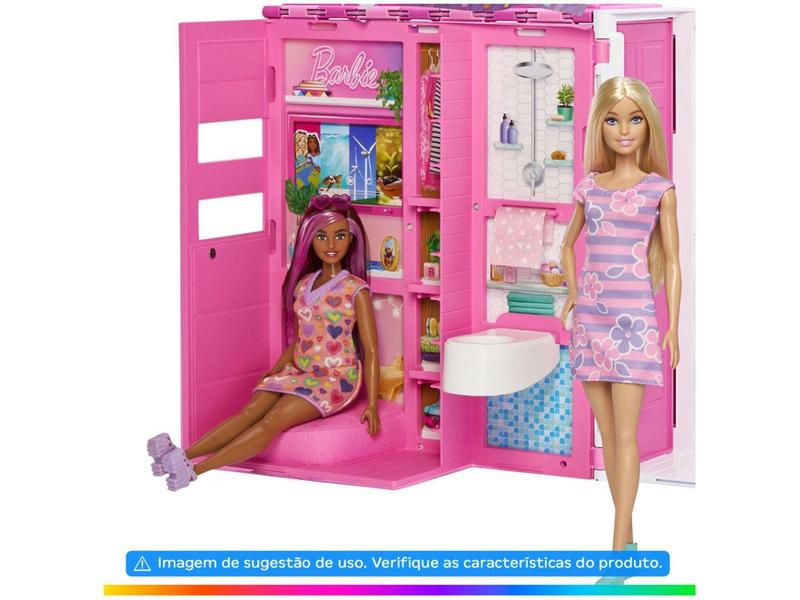 Imagem de Casa da Barbie Casa de Bonecas Glam  - com Acessórios 43,2cm Mattel