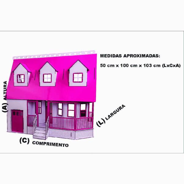 Imagem de Casa De Bonecas Escala Barbie Mod Victoria Sonhos - Darama