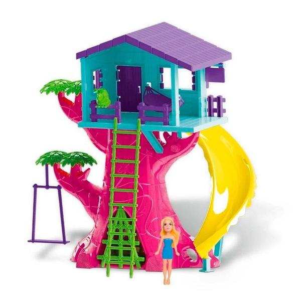 Imagem de Casa Na Árvore Com Boneca Playset Judy  - Samba Toys