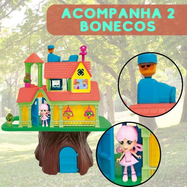 Imagem de Casa na Árvore Presente das Crianças Casa de Bonecas Completa Diversos Acessórios