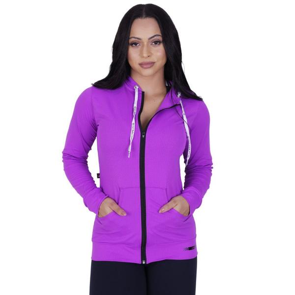 Imagem de Casaco Feminino Fitness Esportivo Dry Aero Capuz e Bolso Orbis